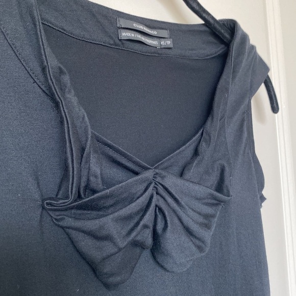 Club Monaco Pima Cotton Bow Tank XS - Picture 2 of 6
